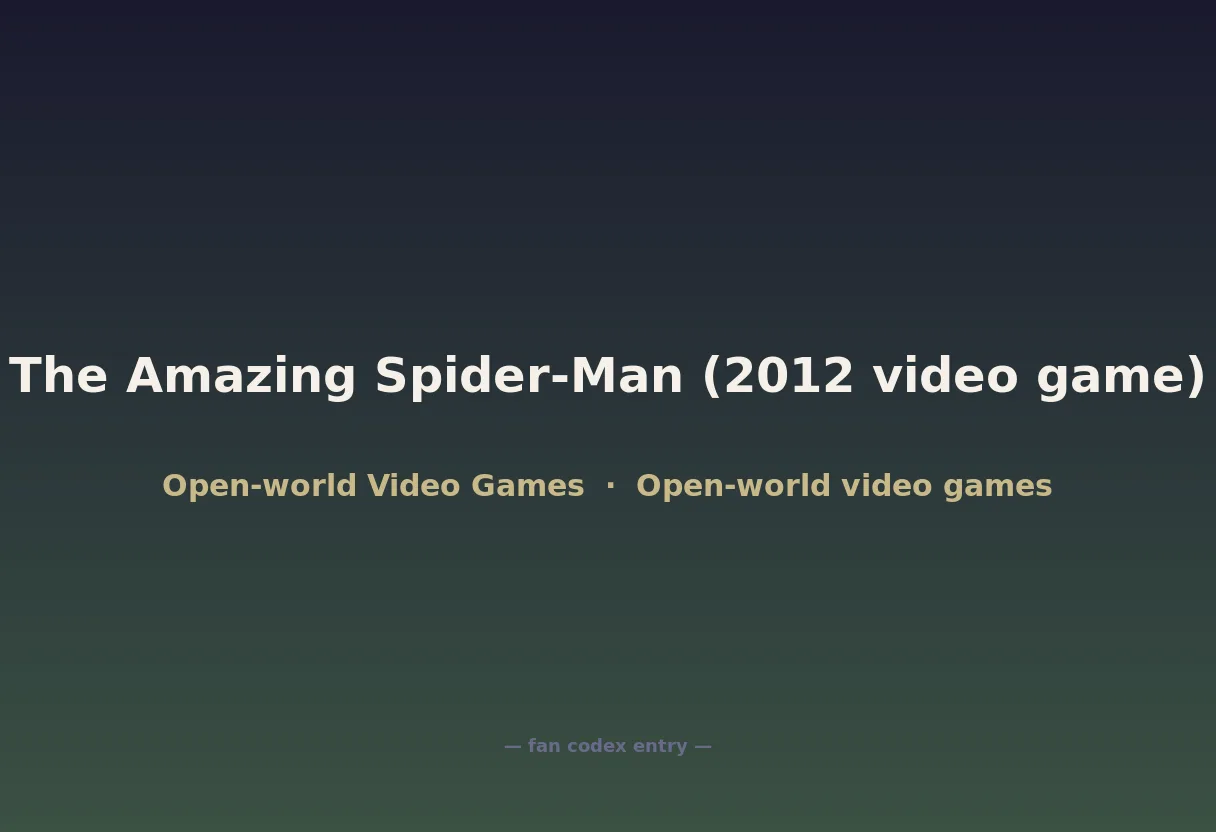 The Amazing Spider-Man (2012 video game)
